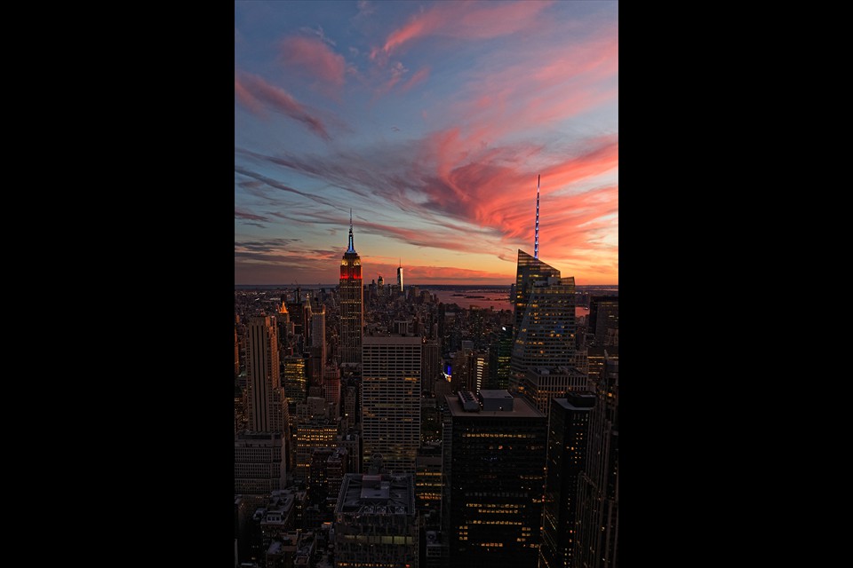 NYC from Rockefeller Center by Matthew Malkiewicz