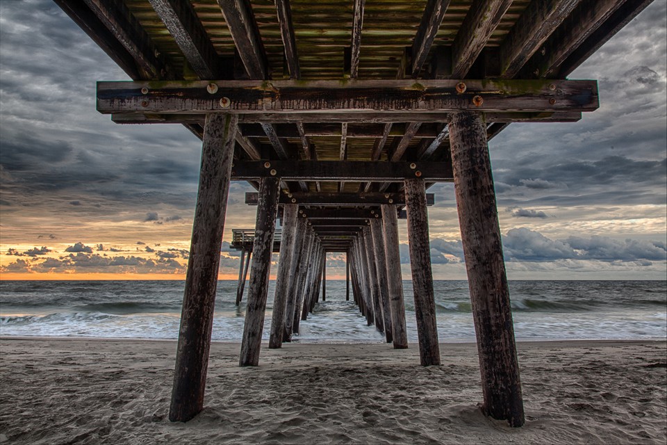 Under the Fishing Pier by Bill C. Olson