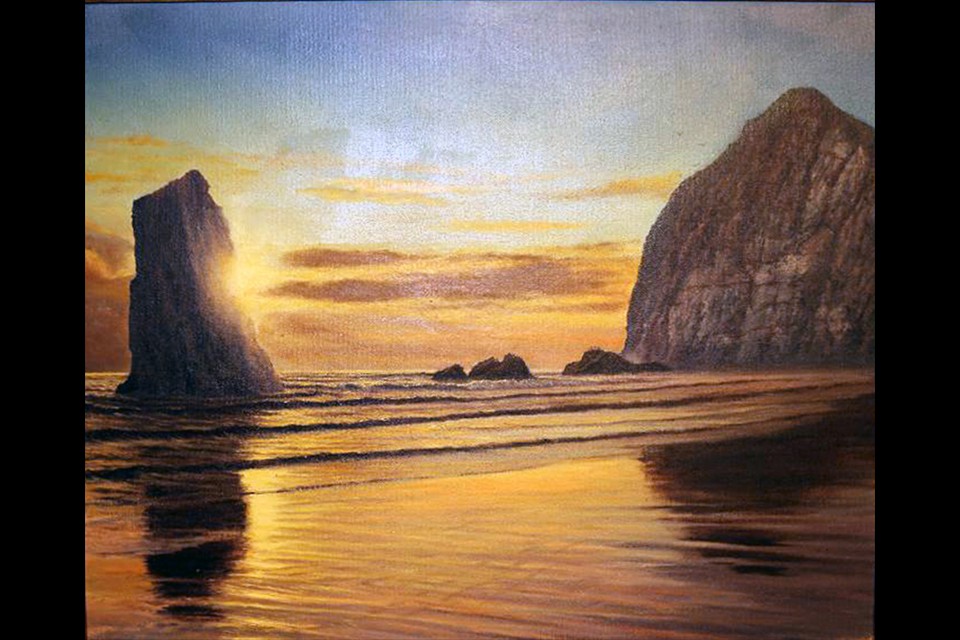 Dawn at Low Tide by Edwin Turton, Sr.