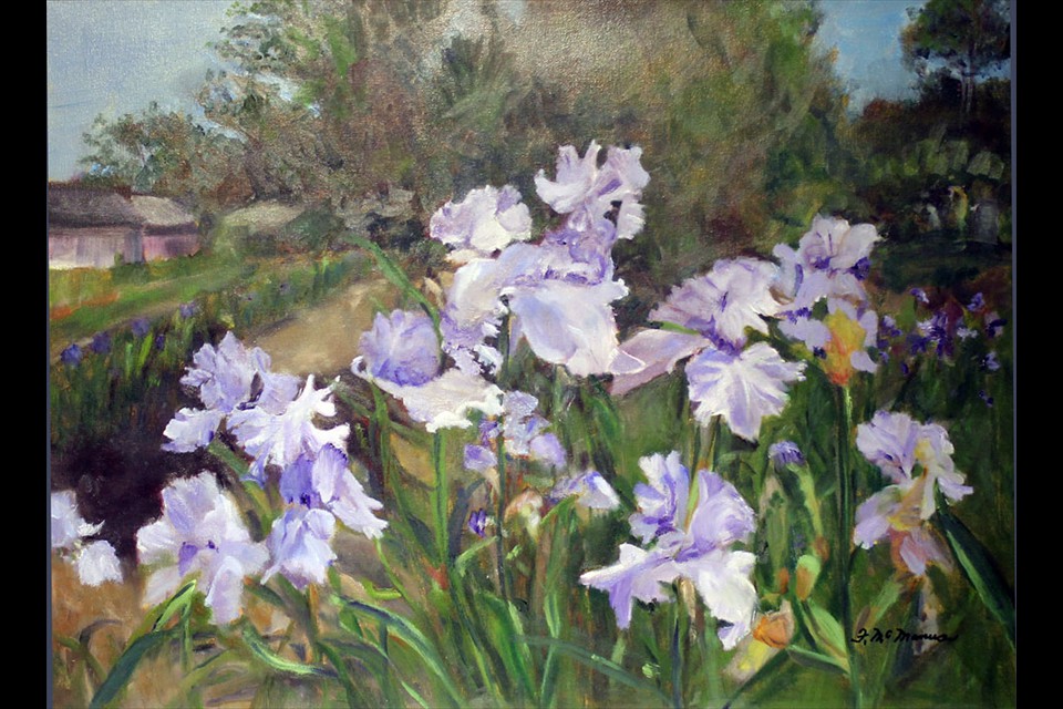 Irises at Presby Gardens, Montclair by Frances McManus