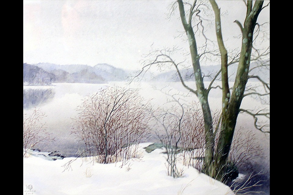 Winter Day, Stirling Lake by Julia Michry